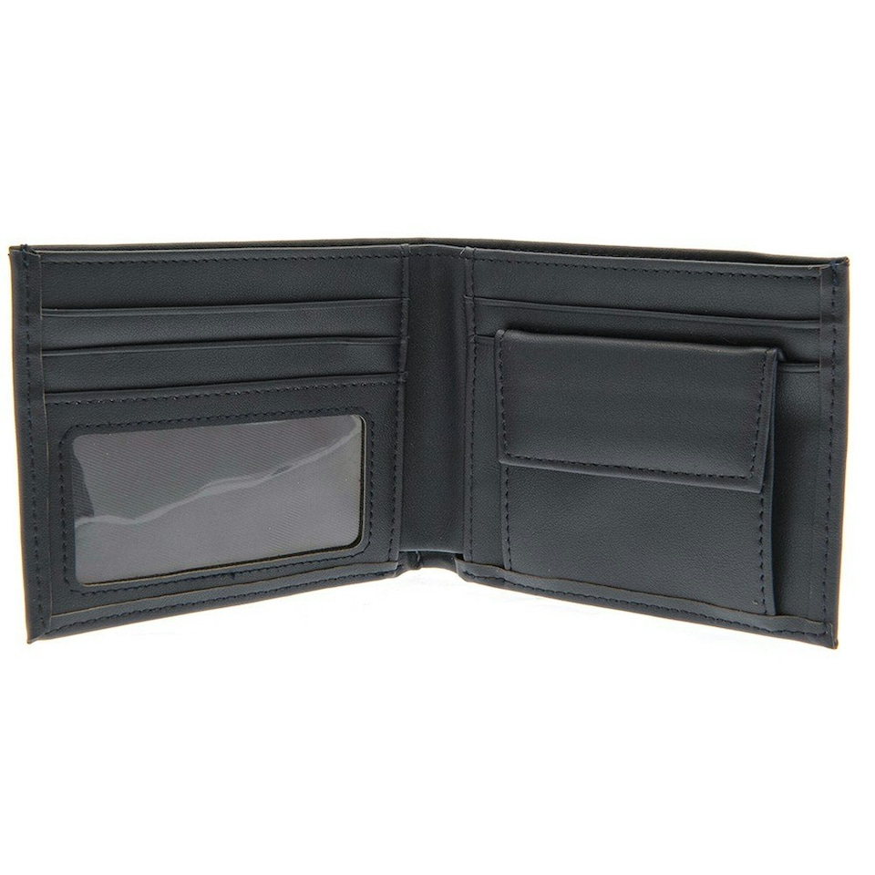 image 1 of Tottenham Hotspur FC Crest PU Wallet - Black/White - One Size