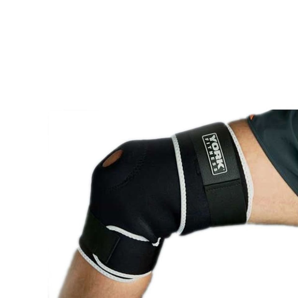 York Adjustable Knee Support — 3mm Thermocel Neoprene, One Size, Black | Black | Black | One Size