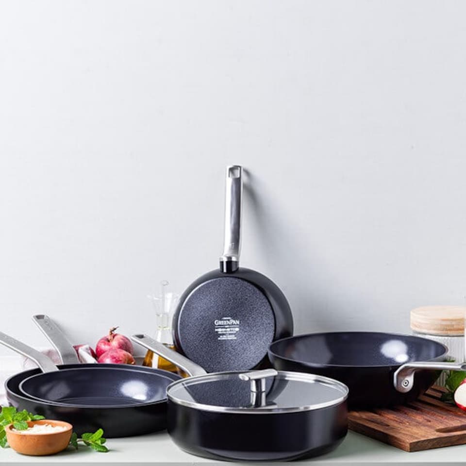 image 1 of GreenPan Evolution 24cm Frypan Black