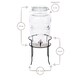 image 3 of Rink Drink Glass Drinks Dispensers with Tap - 6.5L - Pack of 2