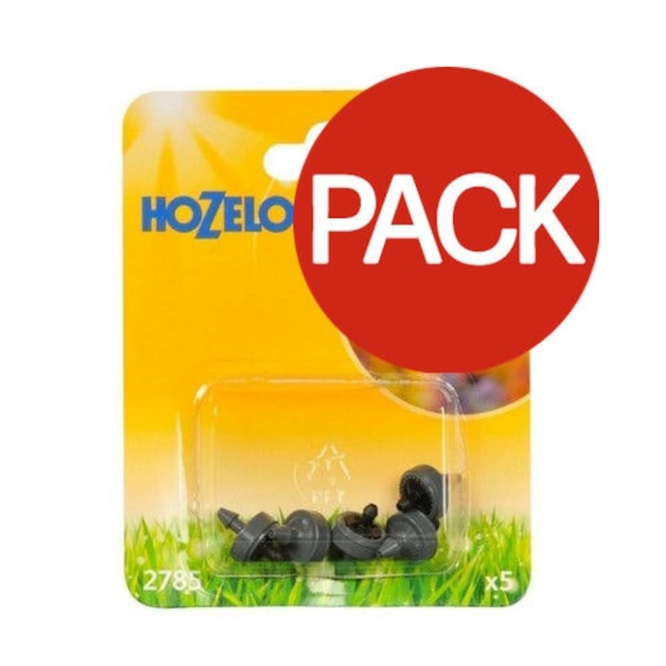 image 1 of Hozelock 4 Pressure Compensating Dripper (Pack of 5) - Grey - One Size