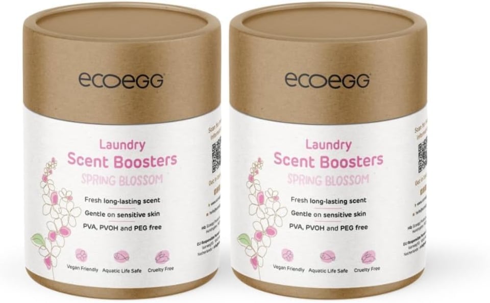 image 1 of Ecoegg Laundry Scent Boosters - Spring Blossom Twin Pack (2 x 250g) – Long Lasting Fragrance, Plastic-Free, PEG-Free, No Microplastics