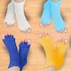 image 2 of Pair of Foot Alignment Socks Choice of Colour to Relieve Foot Pain, Blue