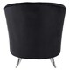 image 5 of Interiors by Premier Black Tub Chair, Stylish Office Chair, Classy Velvet Chair,  Round Velvet Upholstery Chair for Lounge