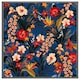 image 3 of Bright red & orange tropical flowers & plants (Picture Frame) Brown | XL