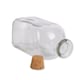 image 2 of Small Glass Bottle With Cork Lid Clear | One Size