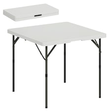 Outsunny 3ft Folding Camping Table with 2 Adjustable Height 