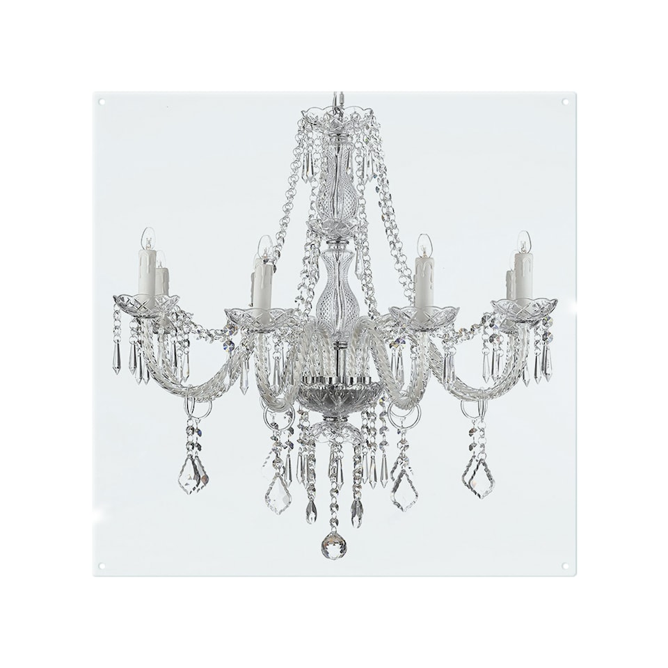 image 1 of Chandelier Splash Back | White
