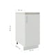image 4 of JD Greta Adjustable Legs Kitchen Base Unit 400mm Storage Cabinet With Door Shelf 40cm - Sage Green Matt With Worktop
