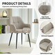 image 7 of SONARA Dining Chair Set of 2, Water-Repellent Plush Chenille Upholstered for Dining Room | Brown