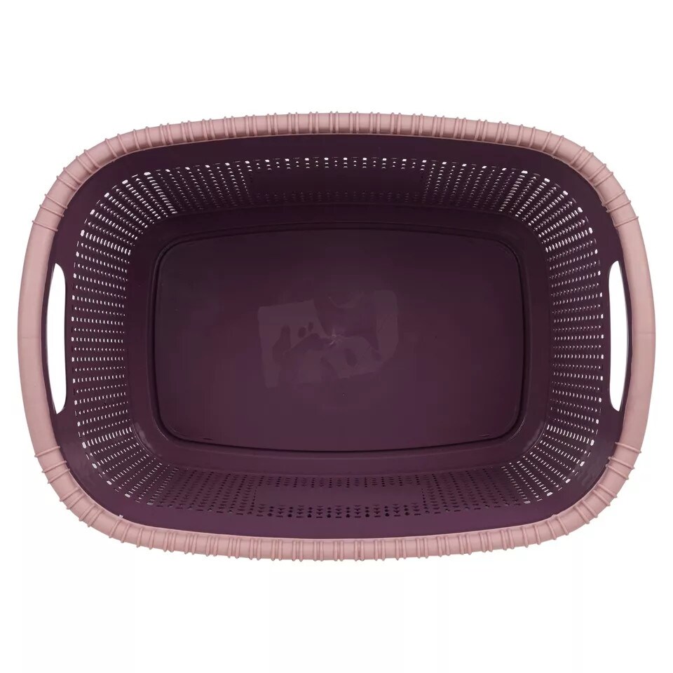 image 1 of 30L Violetta Laundry Baskets with Handles | Purple | 1