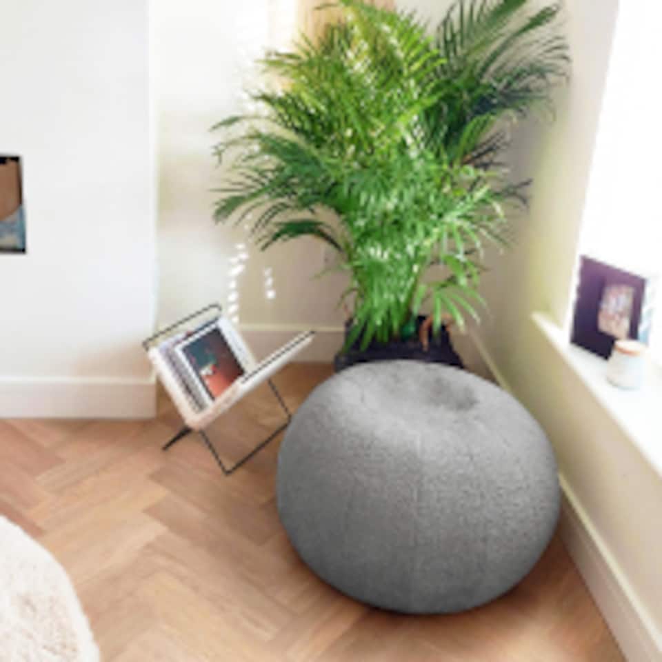 image 1 of rucomfy Indoor Snug Pouffe - Comfortable Bean Bag Footstool