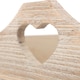 image 4 of Large Shallow Wooden Heart Cut Out Tray | Brown | Brown | Large