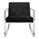 image 1 of Interiors by Premier Vogue Black Velvet Cocktail Chair