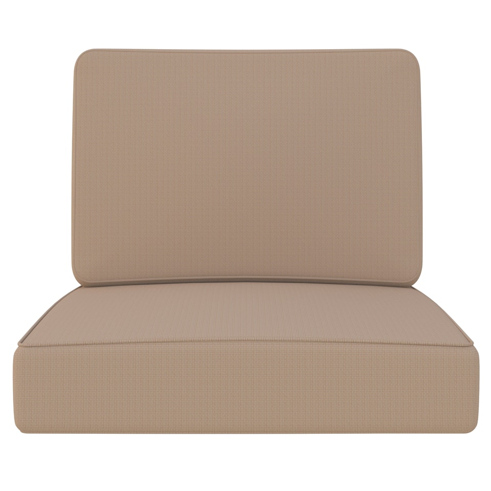 image 1 of Covers&All Outdoor Seat / Back Cushion with Highly Durable Cover Rite Fabric, 25½ in L x 25 in W x 5 in Thick, Beige