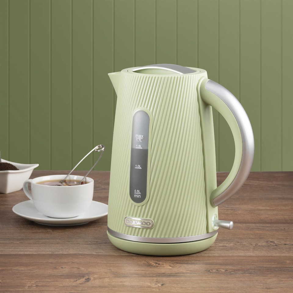 image 1 of Daewoo Cascade Matching Kettle and 4 Slice Toaster Set 1.7L 3KW
