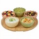 image 1 of Ceramic Bowl Set Flower Shape Pastel Serving Modern Dish Set | Multi | Multicoloured | 6 Pcs | 1