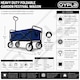 image 2 of Blue Heavy Duty Foldable Garden Festival Trolley Cart Wagon Truck