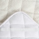 image 3 of OHS Teddy Fleece Quilted Soft Topper Mattress Protector, Double - Cream