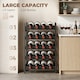 image 3 of HOMCOM Wine Rack Freestanding 5-Tier 20-Bottle Capacity Black