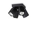 image 1 of Dynamite Square Ceiling Spotlight Clusters Black 4x GU10