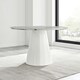 image 5 of Furniturebox Palma White Marble Effect Round Dining Table