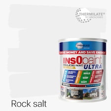 InsOpaint ULTRA - 9 IN1 Interior & Exterior Paint- Insulating & Energy Saving Interior Walls & Ceilings - Rock Salt - 1L