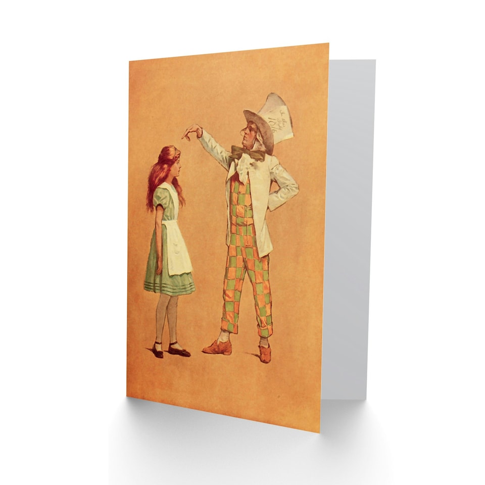 image 1 of Alice Wonderland Mad Hatter Birthday Card