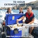 image 3 of Outsunny 42.6L Insulated Cool Box, Portable Ice Cooler with Handle | Blue | Dark Blue | 66.6 x 38.5 x 40 cm