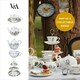 image 7 of V&A Alice in Wonderland Espresso Cup Saucer White 100ml White