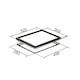 image 4 of SIA BGH30BL 30cm Black Gas On Glass Domino Hob