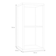 image 5 of Mauro 1 Shelf Storage Unit in Matt Black