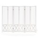 image 10 of COSTWAY 6 Panel 246 x 170 cm Folding Room Divider with Pegboard Display