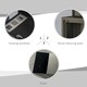 image 9 of HOMCOM Wall Mounted Letterbox Mailbox with Windows and Keys Easy to Install Black