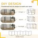 image 3 of PawHut 8-Panel DIY Dog Pen with Door for Indoor/Outdoor Use, 91cm High
