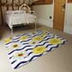 image 3 of Bright Yellow Flowers & Zig Zags (Rug) Yellow | Large: 140x200cm