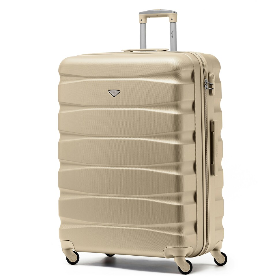 image 1 of Flight Knight 29" Extra Large Suitcase – 20kg Capacity Hard Shell Check-In Luggage with 4 Wheels 100+ Airlines Approved: Ryanair, EasyJet, Jet2, Wizz Air, BA | Cream | Champagne | Large
