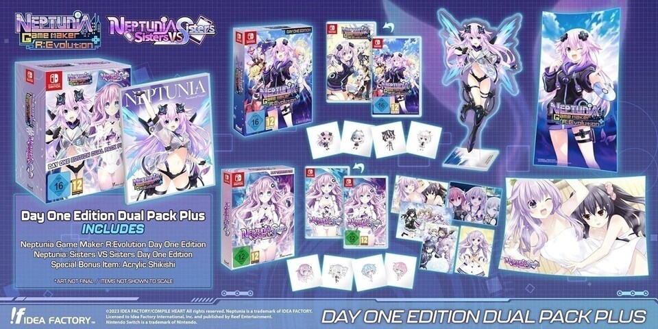 image 1 of Neptunia Game Maker R:Evolution / Neptunia: Sisters VS Sisters - Day One Edition Dual Pack Plus Switch