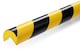 image 1 of Durable Adhesive Warning Corner Impact Protection Profiles C25R | 1 Metre