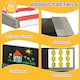 image 5 of Outsunny Kids Wooden Sandpit, Sandbox w/ Canopy, Seats, for Gardens - Grey