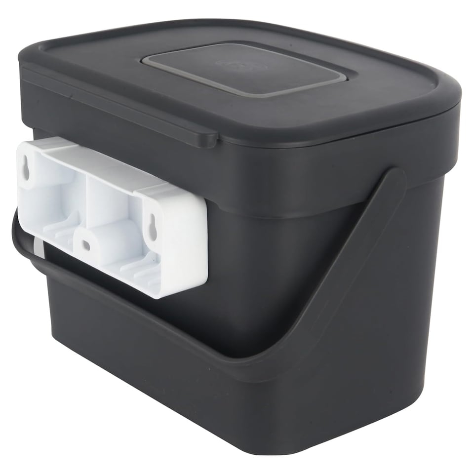 image 1 of 1 x 6L Food Waste Kitchen Compost Caddy Bin Wall Mountable