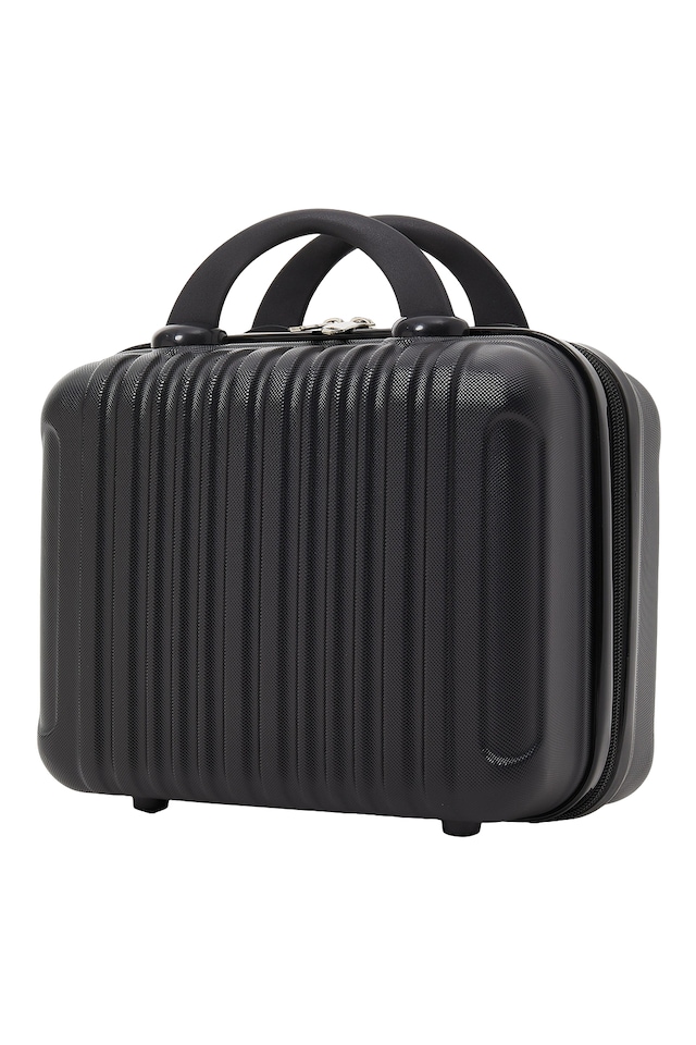 image 1 of Living and Home 2-Piece Hard Shell Suitcase Set - Black 20" & 14"