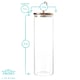 image 3 of Argon Tableware Glass Storage Jars with Wooden Lids - Leather Loop - 2 Litre - Pack of 3