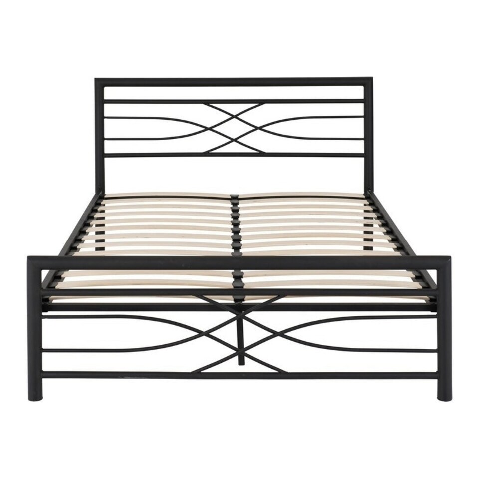 image 1 of Kelly 4 Feet 6 Inches Bed Frame - L200 x W145 x H97 cm - Black