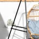 image 8 of Outsunny Hammock Chair Stand Metal Frame Hammock Stand Only, Black | Black