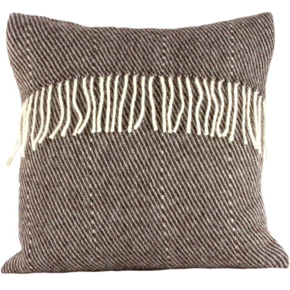 image 1 of Romney Marsh Wools, Fostum British Soft Wool Cushion, Pearl Drop Design