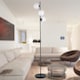 image 7 of Black Floor Lamp with Opal Globe Shades | Black | Small | 1