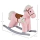 image 7 of HOMCOM Kids Plush Ride-On Rocking Horse with Plush Toy Sound Handle Grip