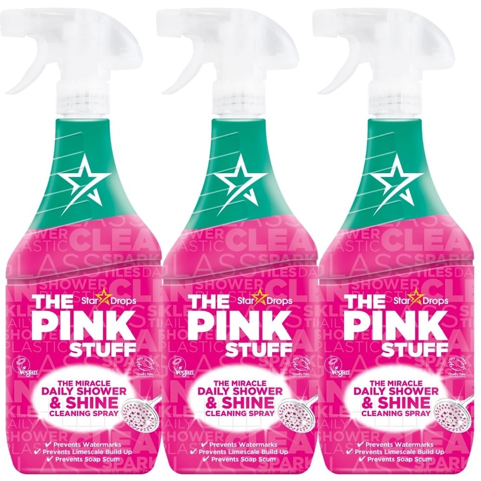 image 1 of The Pink Stuff Miracle Daily Shower & Shine Cleaning Spray 850ml