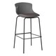 image 5 of Helena Barstool with Footrest in White